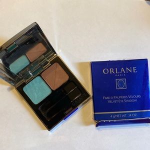 Duo eye shadow turquoise/amber clair 53 beautiful silver tone metal case